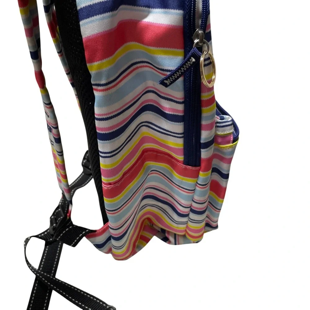 Scout Bags Pack Leader Backpack Colorful Striped Sidewalk Padded Shoulders